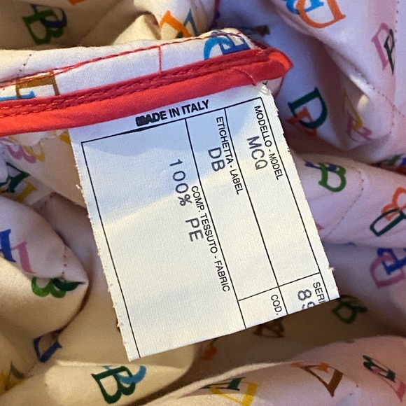 Rare Dooney & Bourke Quilted Coat RAINBOW MONOGRAM “IT” COLLECTION Y2K NWT PINK - Picture 8 of 13